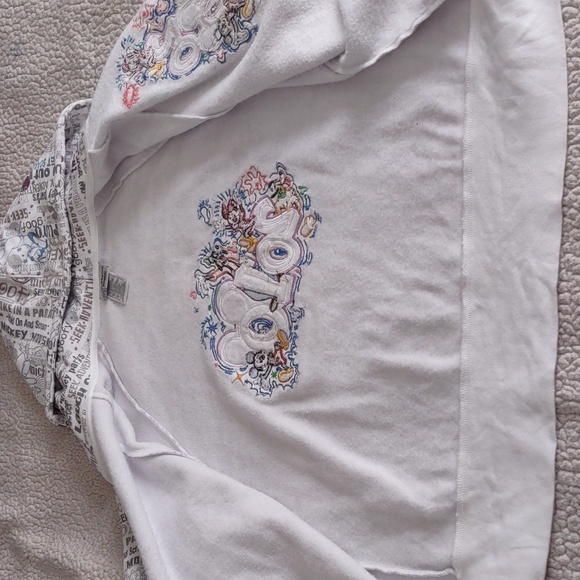 Walt Disney World Disneyland Resort 1X 2010 Word Print Full Zip Embroider Hoodie - Picture 15 of 15